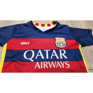 FC Barcelona Youth Size 4 Jersey Qatar Airways UNICEF Design Barca Futbol Soccer